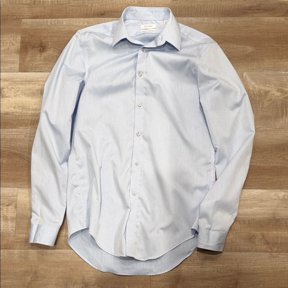 Calvin Klein Men's Sky Blue Dress Shirt